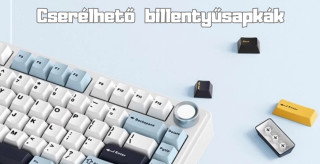 AULA F75 Vezeték Nélküli Mechanikus Gamer Billentyűzet - Kék