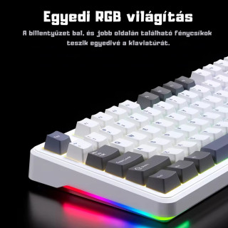 AULA F87 Dark Storm Vezeték Nélküli Mechanikus Gamer Billentyűzet