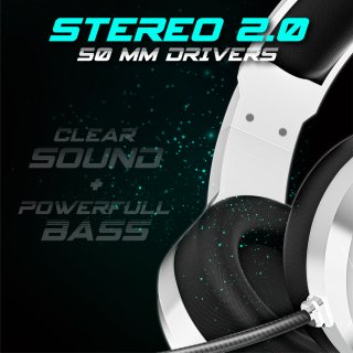 Spirit of Gamer PRO-H8 Gamer Headset - fehér