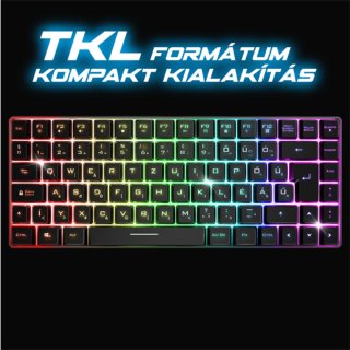 Spirit of Gamer ELITE K70 TKL Gamer billentyűzet - Magyar Kiosztás