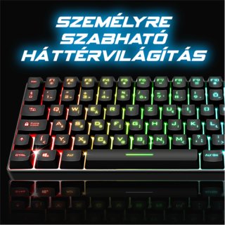 Spirit of Gamer ELITE K70 TKL Gamer billentyűzet - Magyar Kiosztás