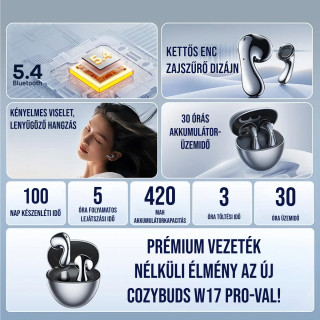 Remax Yunhia CozyBuds Dual ENC Vezeték Nélküli Bluetooth Fülhallgató TWS