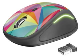 Trust Yvi FX Wireless Mouse vezeték nélküli egér Geometrics