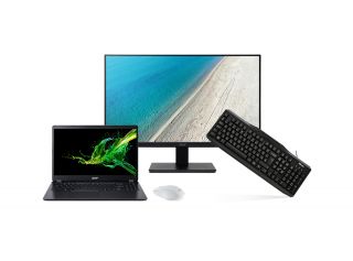 Acer Aspire 3 - A315-42-R3AG + Acer Monitor V247Ybi + Trust Classic Line billentyűzet + Acer AMR 510