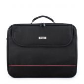 TOO Notebook táska 15.6" - Fekete piros dekor csíkkal - Laptop táskák