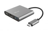 Trust DALYX 3 in 1 USB-C adapter - Dokkoló / Kártyaolvasó / USB Hub