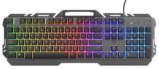 Trust GXT 853 Esca Metal Rainbow világító gamer Billentyűzet - Magyar kiosztás