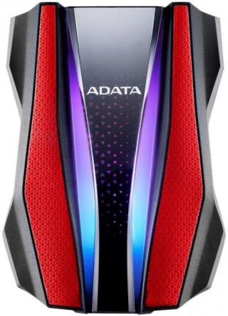 ADATA AHD770G 2,5" 2TB USB3.2 RGB ütés és vízálló piros külső winchester