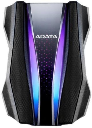 ADATA AHD770G 2,5" 2TB USB3.2 RGB ütés és vízálló fekete külső winchester