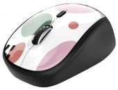 Trust Yvi Wireless Mouse vezeték nélküli egér - Pink Circles