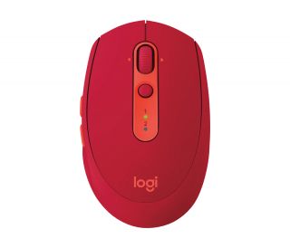 Logitech M590 Multi Device Silent vezeték nélküli egér - Rubin piros