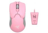 Razer Viper Ultimate Gaming Egér és Dokkoló - RGB - 20000 DPI - Quartz/Pink - 1 év garancia - Egerek