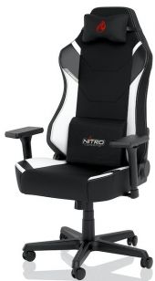 Nitro Concepts X1000 Gaming Szék - Fekete/Fehér - 2 év garancia - Gaming szék / asztal / szőnyeg