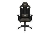 Aerocool EARL AeroSuede Iron Black - Fekete - Gamer Szék - 2 év garancia - Gaming szék / asztal / szőnyeg