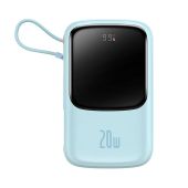 Baseus Qpow Pro Powerbank Lightning kábellel 10000mAh 20W Kék