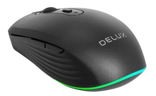 Delux M523DB vezeték nélküli egér Bluetooth + 2.4GHz - Fekete