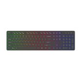 Delux SK800GL 2.4G Silent RGB Vezeték nélküli billentyűzet, USB, világítós, vezeték nélküli, wireless, RGB
