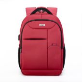 TOO 15,6" lopásbiztos/USB portos piros hátizsák - Laptop táskák
