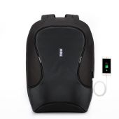 TOO 15,6" lopásbiztos/vízálló/USB portos fekete hátizsák - Laptop táskák