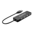 Orico hub adapter, USB-4x USB (fekete)