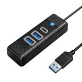 Orico PWC2U-U3-015-BK-EP USB hub / adapter (fekete) - Dokkoló / Kártyaolvasó / USB Hub