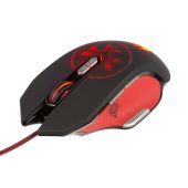 Konix Drakkar Heimdall Vezetékes Gamer Egér - Fekete-Piros, vezetékes, világítós, gamer