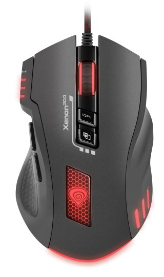Genesis Xenon 200 Optikai gamer egér 3200 DPI fekete