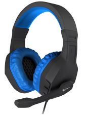 Genesis Argon 200 Gamer mikrofonos sztereo fejhallgató fekete-kék - Headset