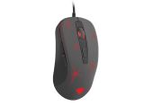 Genesis Krypton 110 Optikai gamer egér 2400 DPI fekete - piros, világítós, gaming, optikai