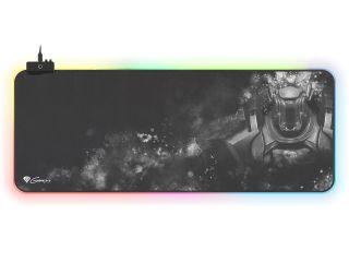 Genesis Boron 500 "XXL" - fekete-szürke - RGB Gaming Egérpad