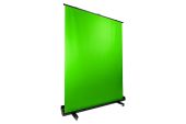Streamplify Screen Lift Green Screen - Streaming Zöld háttér - 200 x 150 cm teleszkóppal - 2 év garancia - Mikrofon/Streaming