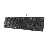 Genius Billentyűzet/Egér Kit - SlimStar C126 (Vezetékes, USB, vékony, optikai egér, fekete), vezetékes, +egér