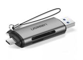 Ugreen USB + USB-C adapter, SD + microSD kártyaolvasó - Dokkoló / Kártyaolvasó / USB Hub