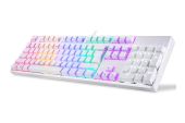 Motospeed CK107 - Fehér - Red Switch - Mechanikus Gaming Billentyűzet (Angol Kiosztás!) - 1 év garancia - Billentyűzetek