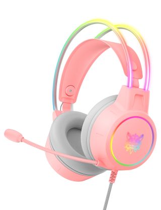 Onikuma X15 PRO Gaming Fejhallgató - Pink