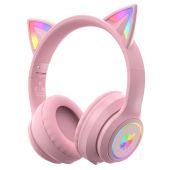 Onikuma B90 Vezeték nélküli Gaming headset - Pink - Cicafüles - Headset