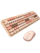 MOFII Sweet Plus Vezeték nélküli Mechanikus Billentyűzet + Egér csomag - Angol Kiosztás, USB, világítós, mechanikus, vezeték nélküli, wireless, +egér