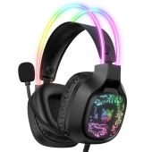 Onikuma X22 RGB Gamer headset, sztereó, mikrofonos, gamer, USB, jack