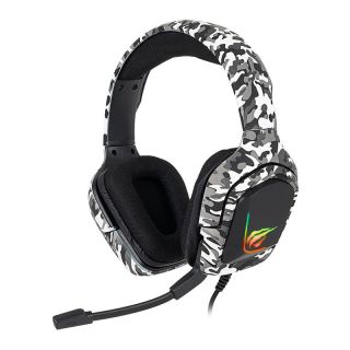 Havit H653d RGB Gamer Fejhallgató - Terepszínű fehér