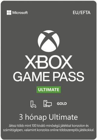 Xbox Game Pass Ultimate 3 hónapos előfizetés (Beváltó kód)