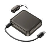 Remax FCP-9 Mini Aluminum Gyorstöltő Powerbank 10000mAh - Fekete