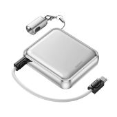 Remax FCP-9 Mini Aluminum Gyorstöltő Powerbank 10000mAh - Ezüst