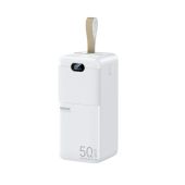 Remax Piloteer Series RPP-117 Gyorstöltő Powerbank 50000mAh - Fehér