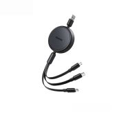 Remax Telescopic 3 in 1 gyorstöltő kábel (USB-A-USB-C+Lightning+MicroUSB)