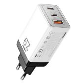 Remax Figen Utazó Gyorstöltő USB-A+USB-C GaN Adapter - 67W