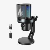 MAONO DM40 Pro USB Vezeték Nélküli Streamer/Gamer Mikrofon RGB - Fekete - Mikrofon/Streaming