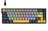AULA WIN68 HE MAX Magnetic Switch Mechanikus Gamer Billentyűzet - Fekete-Szürke-Sárga - Billentyűzetek