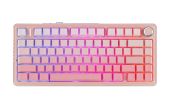 AULA F75 Vezeték Nélküli Mechanikus Gamer Billentyűzet - Pink - Billentyűzetek