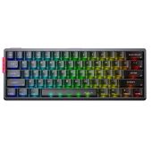 AULA AG60 PRO eSport Magnetic Switch Mechanikus Gamer Billentyűzet - Fekete-Átlátszó