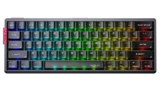 AULA AG60 eSport Magnetic Switch Mechanikus Gamer Billentyűzet - Fekete-Átlátszó
